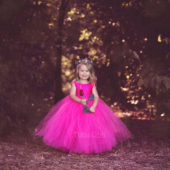 Hot Pink Flower Girl Dresses