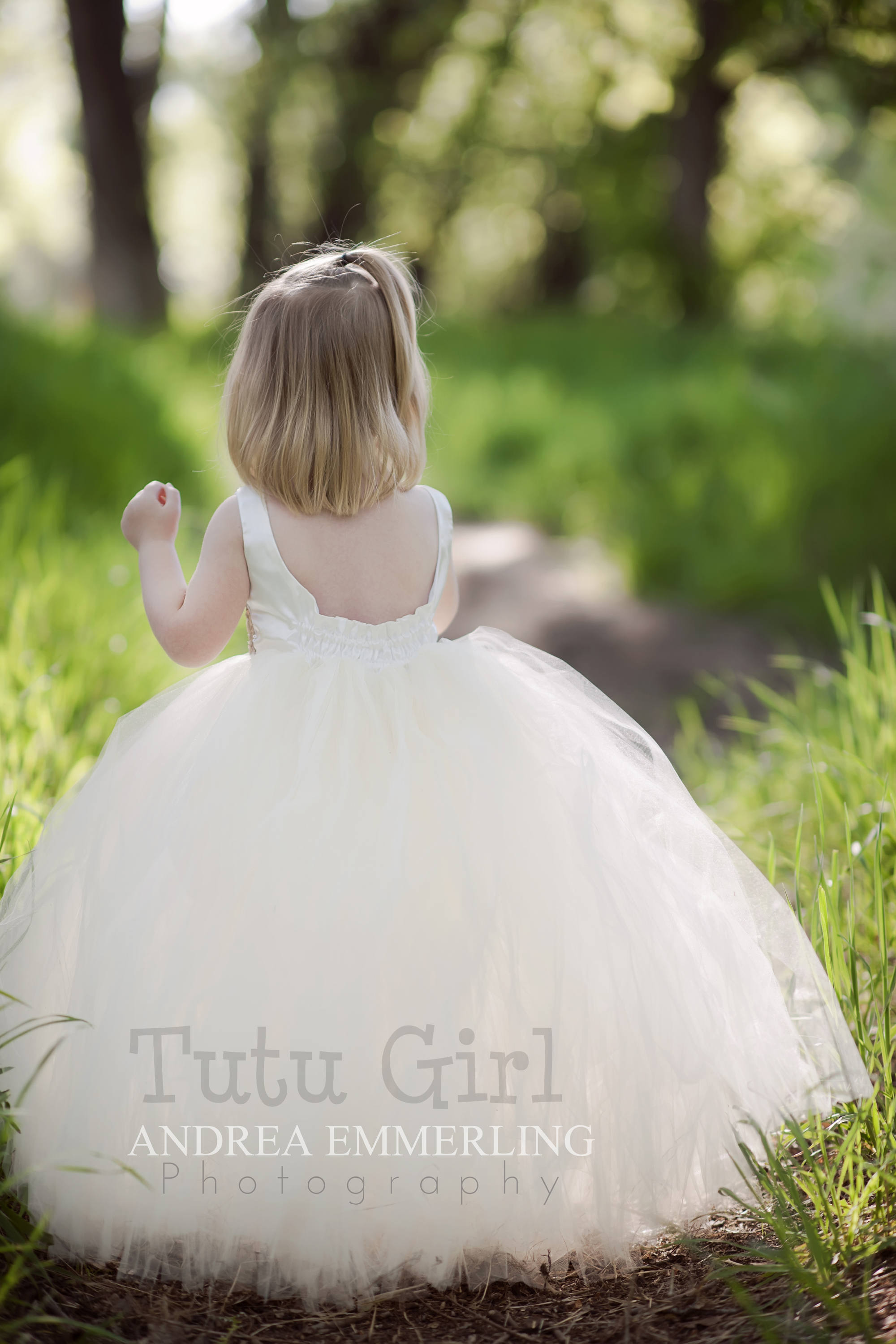 Champagne Tulle Backless Flower Girl Dresses, Sequin Lovely Little Girl Dresses, D1238