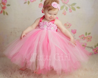 Girls Birthday Dress, Birthday Tutu Dress - Pink Birthday Dress, Baby Dress, Toddler Dress