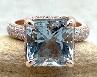 お値下げ可　スタージュエリー AQUAMARINE & DIAMOND RING AQUAMARINE & DIAMOND RING(2JR0314)K10 リング｜スター