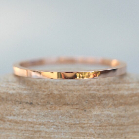 Square edge on sale wedding band