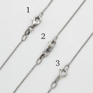 14k White Gold Rolo Chain, 14 16 18 20 22 24 26 28 30 Inch 1mm wide, Other Styles and Karats available in our Store LS7307