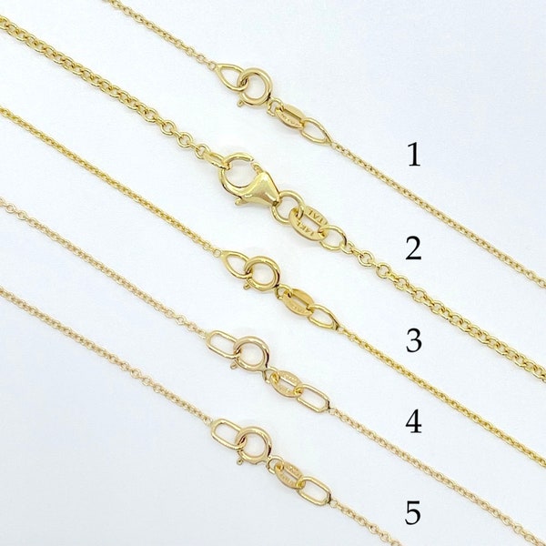 Yellow Gold Rolo Chains in Solid 14k and 18k Yellow Gold 16" 18" 20" - LS6092-YG