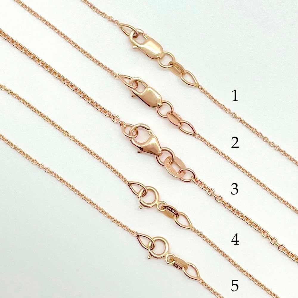 9ct Rose Gold Plated 2mm Belcher Rolo Chain Necklace 14 - 24 Inch by The Chain Hut