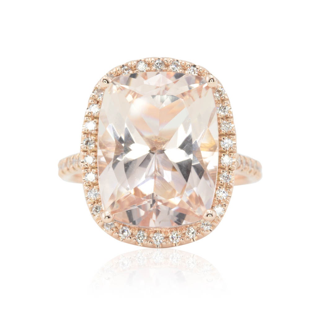 Statement Ring Genuine 15x12mm Rectangular Cushion Etsy