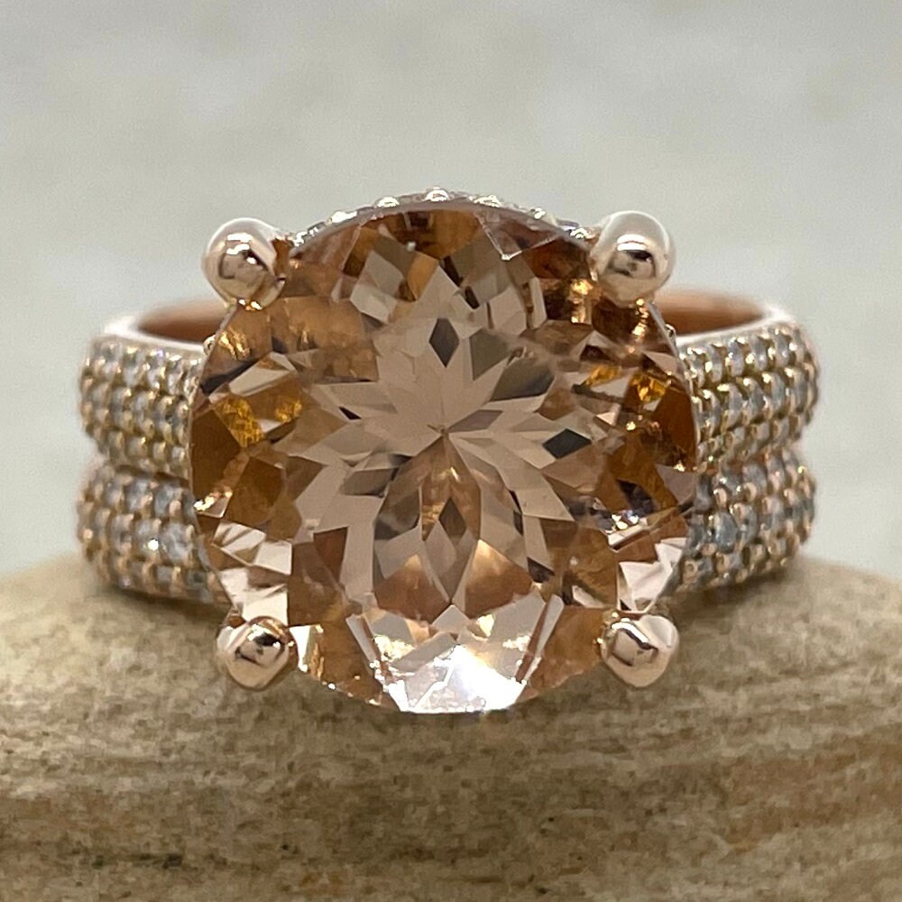 5 carat 2024 morganite ring price