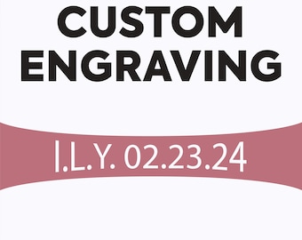 Engraving choices from Laurie Sarah Designs - Choose Your Engraving and Font for Your Custom Jewelry - LS6068