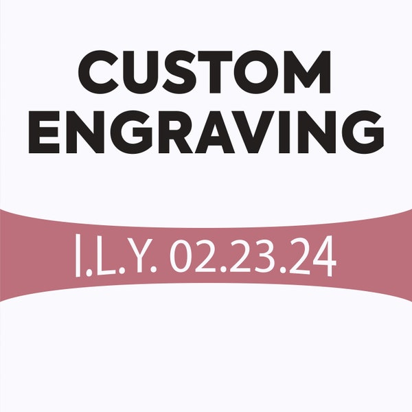 Engraving choices from Laurie Sarah Designs - Choose Your Engraving and Font for Your Custom Jewelry - LS6068