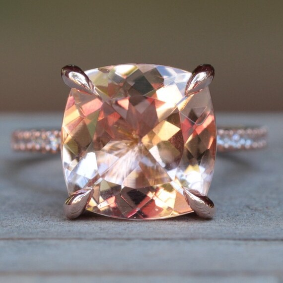 7 carat morganite ring deals