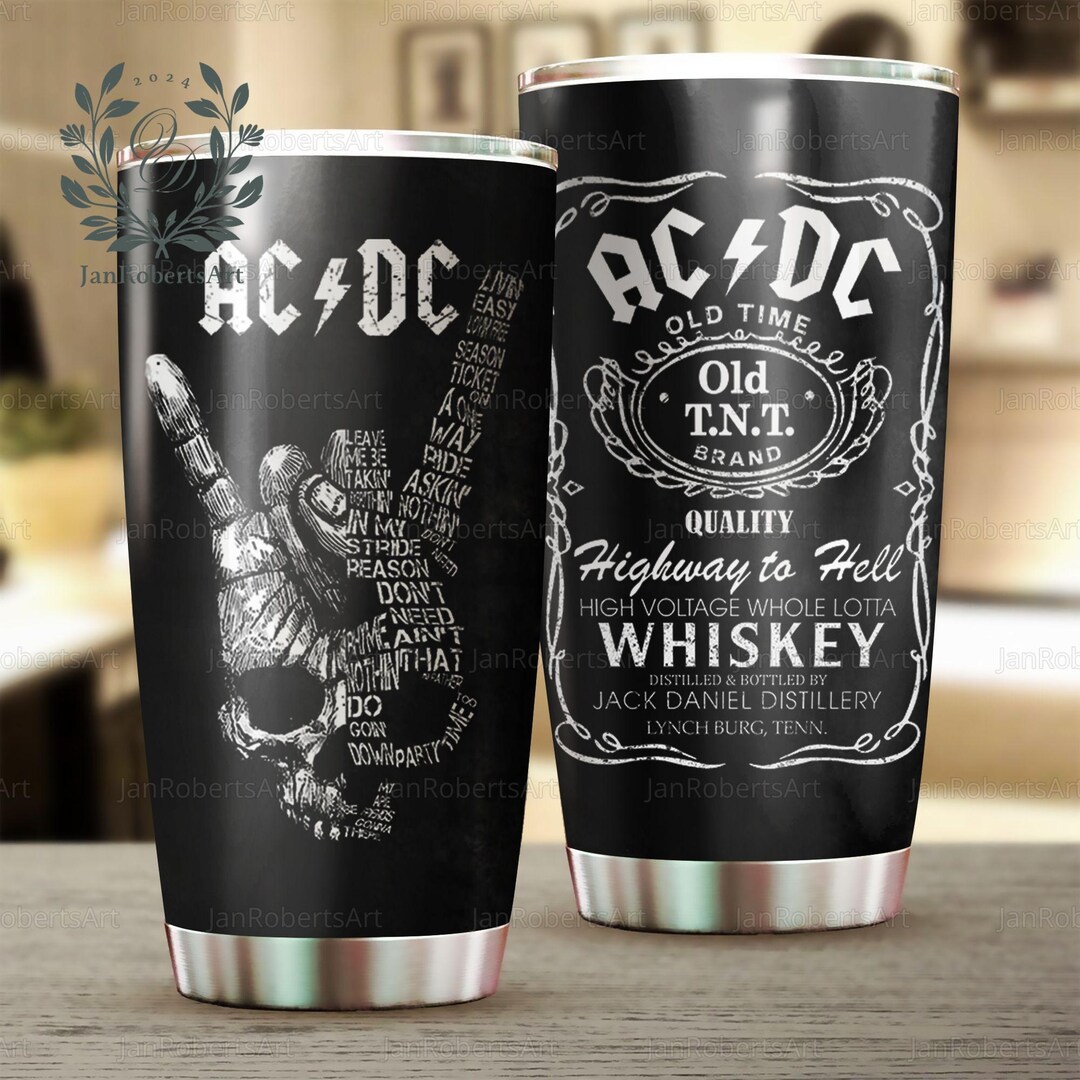 Acdc Tumbler, Acdc Pwr up World Tour 2024 Merch, Acdc Fan Gift, Rock ...