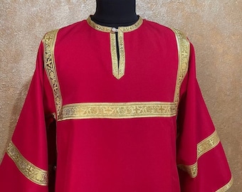 Sticharion. Vestments of altar boy. Sticharion of gabardine. Church vestments. Orthodox church vestments.