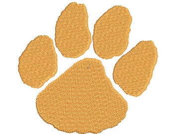 Embroidery files "Tiger paw print". Embroidery Tiger print. Embroidery designs animal symbol. Machine embroidery patterns Tiger paw track.