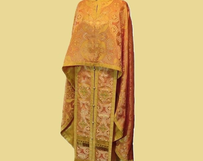 Priest's vestment Greek style. Brocade or silk. Write to me to choose a fabric. Church clothes. Orthodox vestments.