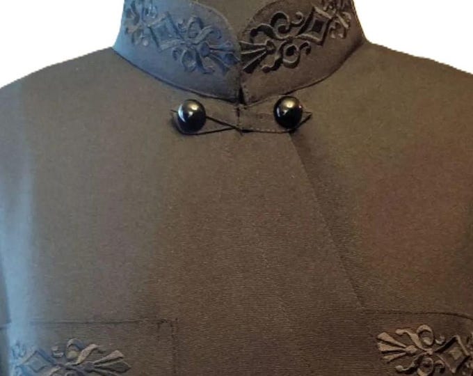 Anteri. Inner cassock. Lower cassock made of linen-gabardine with embroidery “Rhombus” for a priest. Slavic, Greek or Bulgarian styles.