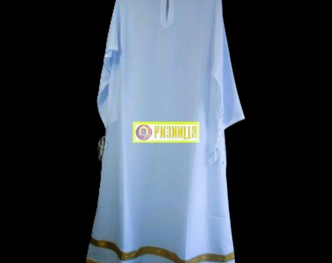Priest's stichar. Podriznik. Fabric crepe satin. Stykhar without embroidery. Church clothing. The clothes of an Orthodox priest.
