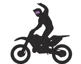 Embroidery files "Motorcyclist". Motorcycle racing embroidery designs. Moto, motorcycle rider, Motorbike, Bike, Biker. MotoSports embroidery