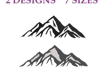 Embroidery files "Mountains". Embroidery Mountains. Sports embroidery. Machine embroidery designs Mountaineers. Embroidery pattern Mountain.