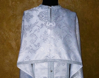 Priest's vestment Greek style. Beautiful dense brocade or silk. Write to me to choose a fabric. Church clothes. Orthodox vestments.
