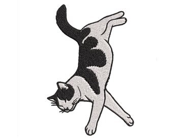 Embroidery files "Sleeping cat". Embroidery cats. Embroidery designs cat. Cartoon embroidery files cats. Machine embroidery patterns cat.