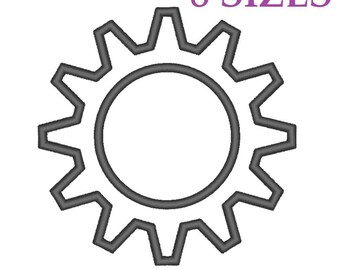 Embroidery files "Gear". Application. Frame embroidery designs. Embroidery border. Embroidery border designs. Embroidery border pattern.