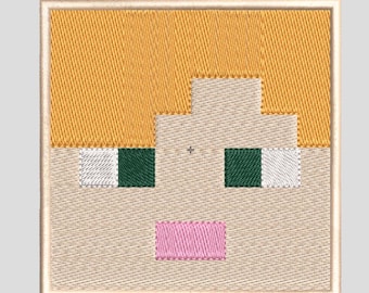 Embroidery files "Alex". Minecraft. Embroidered applique. Video game characters. Machine embroidery for gamers. Embroidery designs.