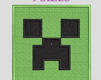 Embroidery files "Kreeper". Minecraft. Embroidered applique. Video game characters. Machine embroidery for gamers. Embroidery designs.