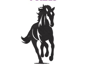 Embroidery files "Horse". Machine embroidery designs steed, courser, hoss. Equestrian embroidery patterns. Sports embroidery designs.