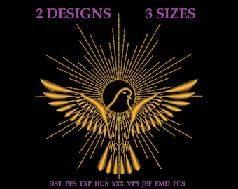 Embroidery files "Holy Spirit". Dove. Designs for embroidery machine. Machine embroidery designs. Embroidery patterns.