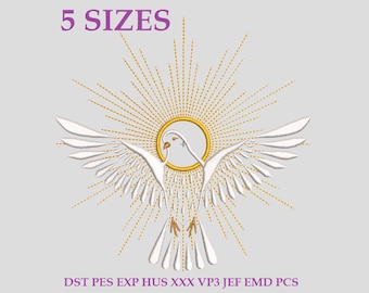 Embroidery files "Dove". Holy Spirit. Designs for embroidery machine. Machine embroidery designs. Embroidery patterns.