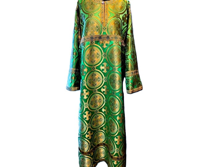 Sticharion, double orar and armbands (cuffs). Protodeacon's vestments. Vestments for deacon. Deacon's sticharion. Church clothing.
