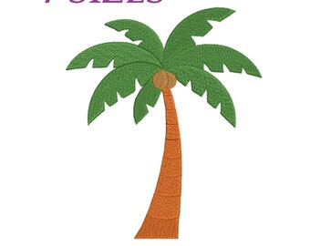 Embroidery files "Palm tree". Embroidery Coconut tree. Embroidery designs Palm. Machine embroidery patterns Palm. Cartoon embroidery files.