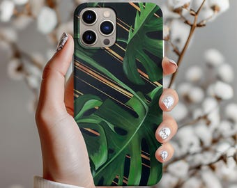 Monstera iPhone Case, 11 12 13 14 15 iPhone Case, Swiss Cheese Plant Phone Case, Monstera Phone Case