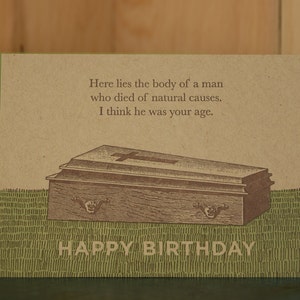 Natural Cases - Letterpress Geburtstagskarte