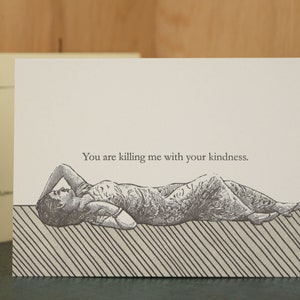 Kindness - letterpress thank you card