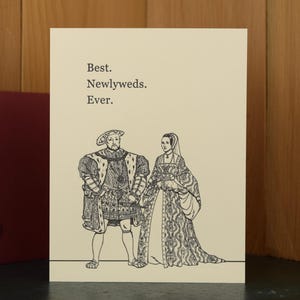 Best Newlyweds Ever - Hochzeitskarte im Letterpress-Design