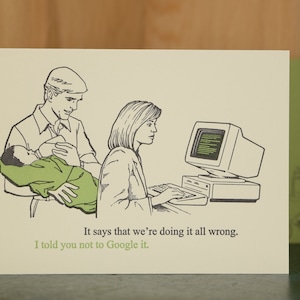 Tout va bien - carte de bébé typographique