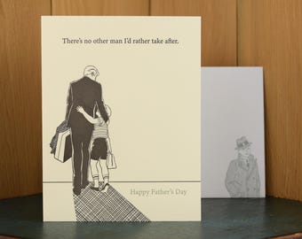 Take After Dad- letterpress Father's Day card