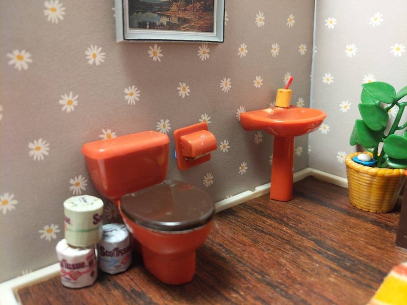 Vintage Barton Caroline/'s Home 5 Piece Bathroom 1:18 Scale