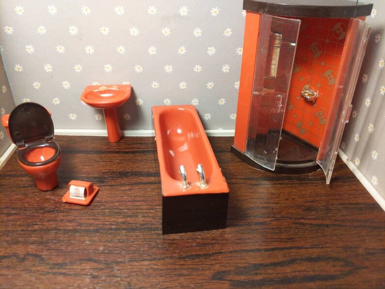 Vintage Barton Caroline/'s Home 5 Piece Bathroom 1:18 Scale