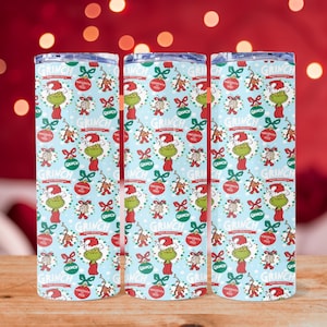 The Grinch Skinny Tumbler, The Grinch 20oz Tumbler, The Grinch Tumbler, The Grinch Sublimation Tumbler, The Grinch Christmas Tumbler, Gift