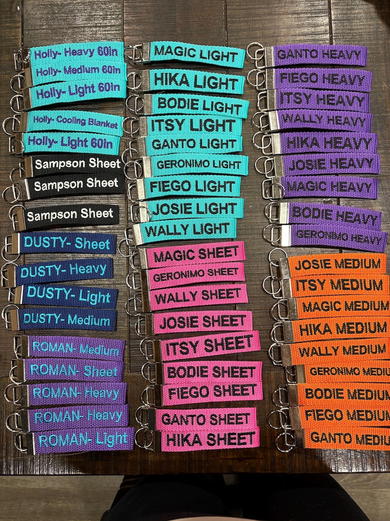 Horse Blanket Tags // Completely Customizable!! image 11