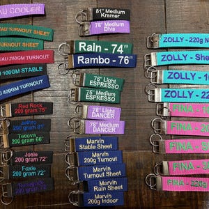 Horse Blanket Tags // Completely Customizable!! image 2