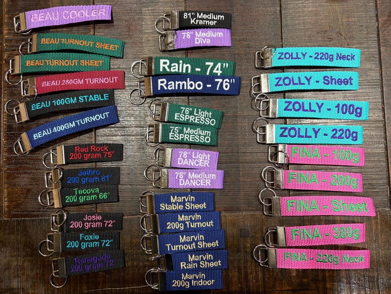 Horse Blanket Tags // Completely Customizable!! image 2
