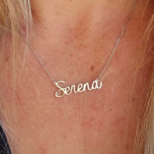 Name Necklace, Personalized Name Necklace, Custom with any Name, 925 Silver Custom Necklace, Custom Gifts for Her, Women&#39;s Day Gifts