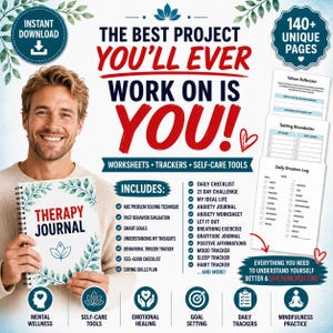 Life Coaching Journal Printable | Success Planner | Therapy Workbook PDF