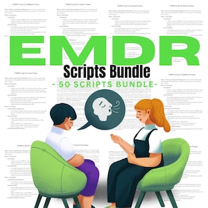 EMDR Scripts for Therapists | Trauma Therapy Printable Bundle | PDF Download
