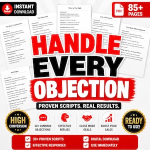 Agency Sales Scripts | SaaS Client Scripts | Customer Objection Guide | Software Sales Bundle