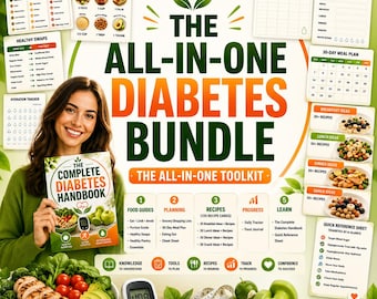 The Complete Diabetes Toolkit | Diabetes Handbook, Food Guides, Recipe Cards & Meal Planner