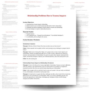 Cognitive Processing Therapy Scripts Bundle | Evidence Based Trauma Therapy | PDF Download image 3