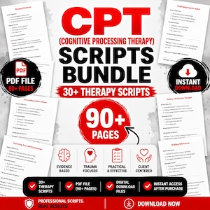 Psychology Student Resources | CPT Therapy Scripts | Clinical Practice PDF